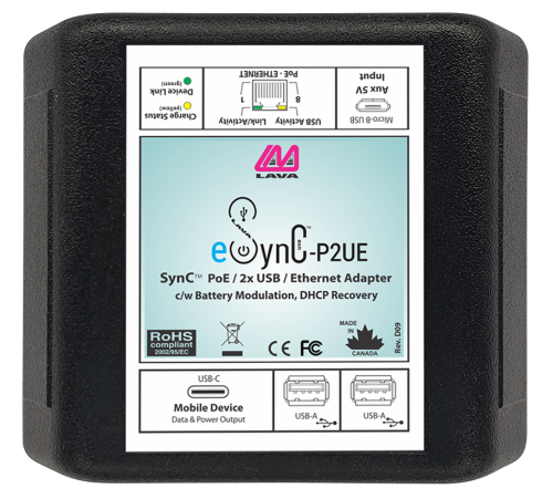 LAVA's eSynC-P2UE adapter