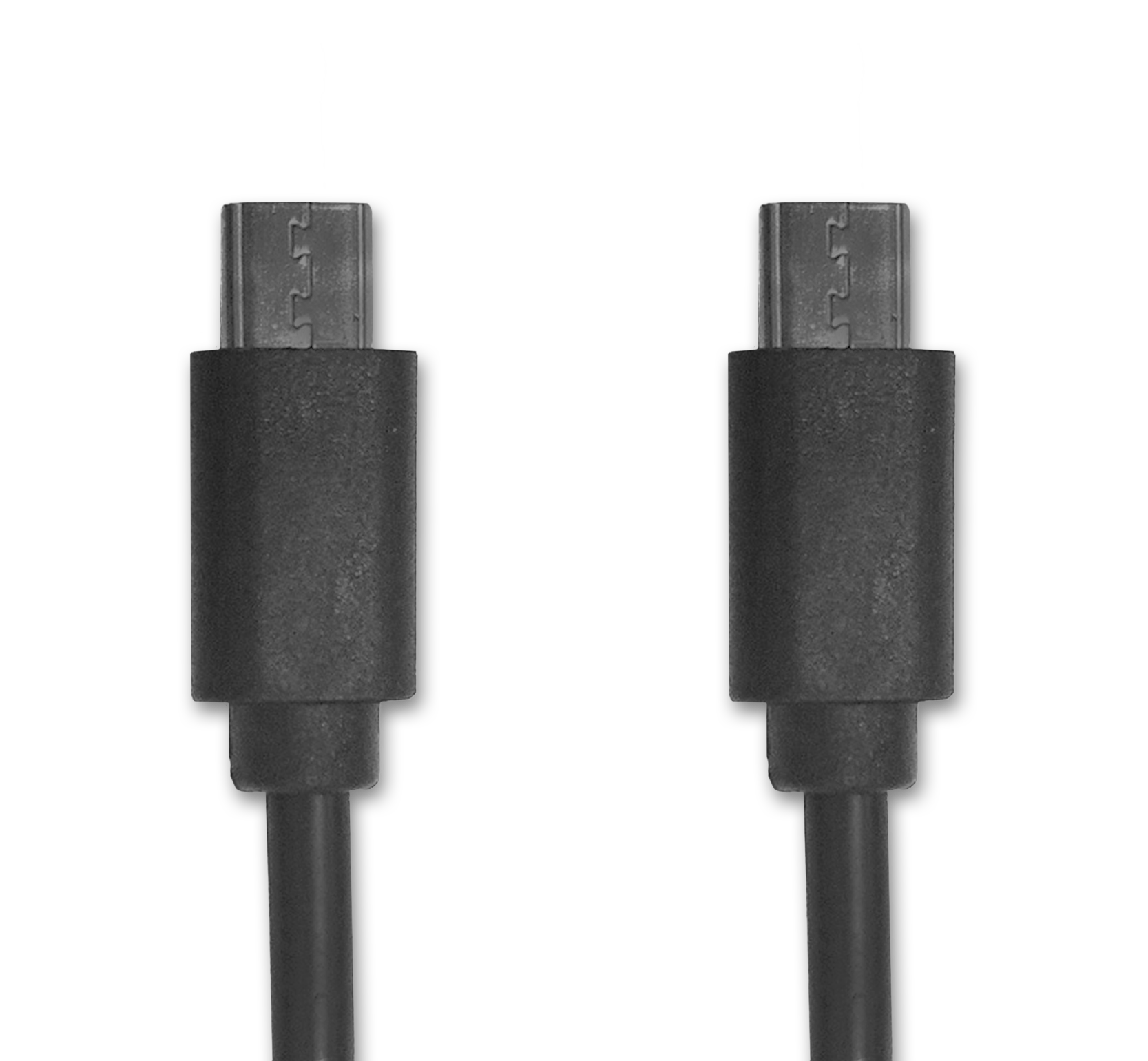 Straight/straight micro-USB-to-micro-USB male-to-male cable, ideal for LAVA's SimulCharge adapters