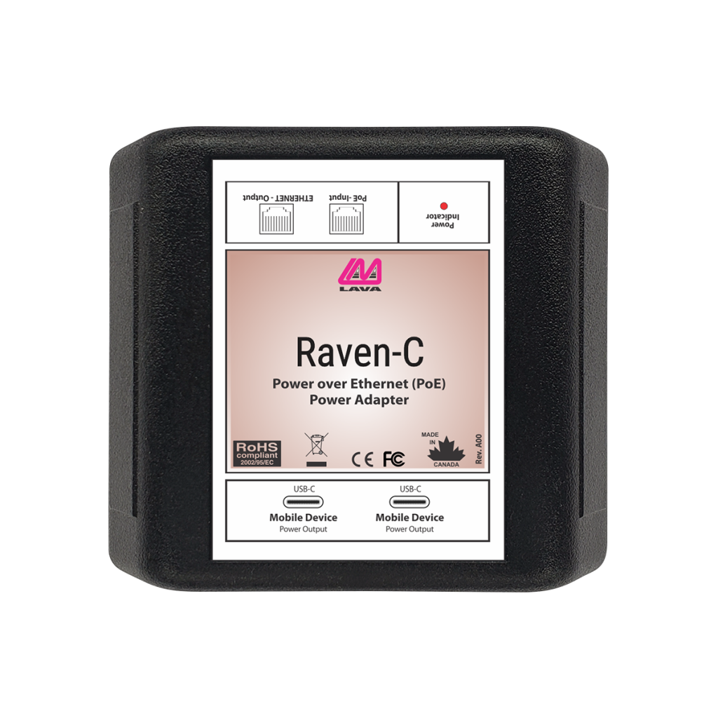 Raven-C: Splitter w/ 2 x USB-C + Ethernet